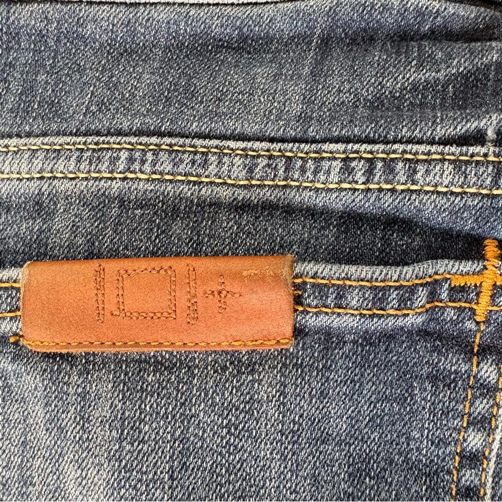 Lee‎ 101+ Heritage Jeans Hair-on-Hide Leather Patch  Blue Tonal Stitch size 29 - Picture 6 of 16